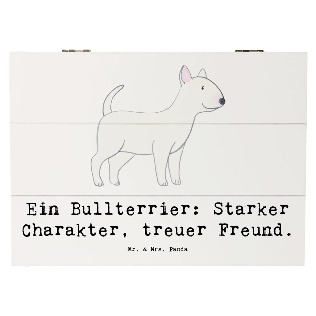 Holzkiste Bullterrier Freund Holzkiste, Kiste, Schatzkiste, Truhe, Schatulle, XXL, Erinnerungsbox, Erinnerungskiste, Dekokiste, Aufbewahrungsbox, Geschenkbox, Geschenkdose, Hund, Hunderasse, Rassehund, Hundebesitzer, Geschenk, Tierfreund, Schenken, Welpe