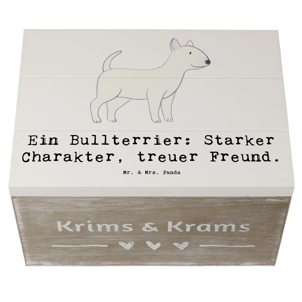 Holzkiste Bullterrier Freund Holzkiste, Kiste, Schatzkiste, Truhe, Schatulle, XXL, Erinnerungsbox, Erinnerungskiste, Dekokiste, Aufbewahrungsbox, Geschenkbox, Geschenkdose, Hund, Hunderasse, Rassehund, Hundebesitzer, Geschenk, Tierfreund, Schenken, Welpe