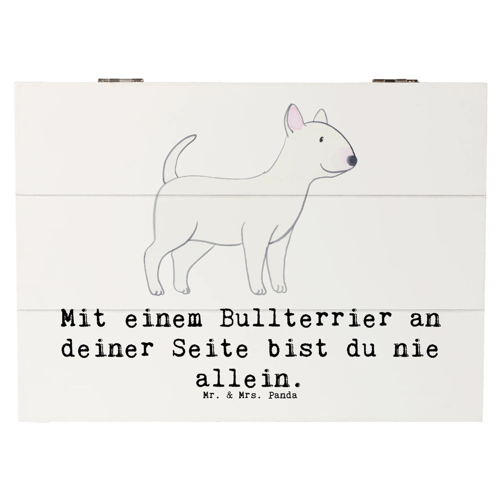 Holzkiste Bullterrier Begleiter Holzkiste, Kiste, Schatzkiste, Truhe, Schatulle, XXL, Erinnerungsbox, Erinnerungskiste, Dekokiste, Aufbewahrungsbox, Geschenkbox, Geschenkdose, Hund, Hunderasse, Rassehund, Hundebesitzer, Geschenk, Tierfreund, Schenken, Welpe