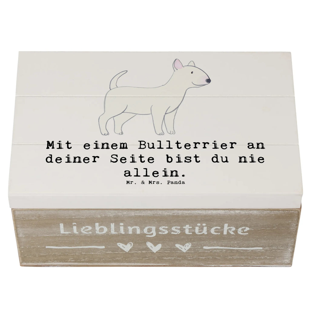 Holzkiste Bullterrier Begleiter Holzkiste, Kiste, Schatzkiste, Truhe, Schatulle, XXL, Erinnerungsbox, Erinnerungskiste, Dekokiste, Aufbewahrungsbox, Geschenkbox, Geschenkdose, Hund, Hunderasse, Rassehund, Hundebesitzer, Geschenk, Tierfreund, Schenken, Welpe