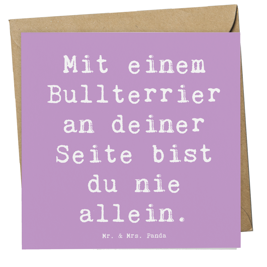 Deluxe Karte Spruch Bullterrier Begleiter Karte, Grußkarte, Klappkarte, Einladungskarte, Glückwunschkarte, Hochzeitskarte, Geburtstagskarte, Hochwertige Grußkarte, Hochwertige Klappkarte, Hund, Hunderasse, Rassehund, Hundebesitzer, Geschenk, Tierfreund, Schenken, Welpe