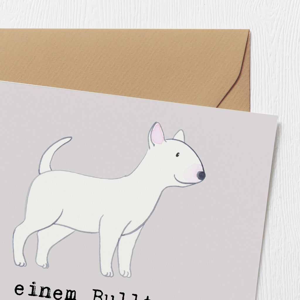 Deluxe Karte Bullterrier Begleiter Karte, Grußkarte, Klappkarte, Einladungskarte, Glückwunschkarte, Hochzeitskarte, Geburtstagskarte, Hochwertige Grußkarte, Hochwertige Klappkarte, Hund, Hunderasse, Rassehund, Hundebesitzer, Geschenk, Tierfreund, Schenken, Welpe