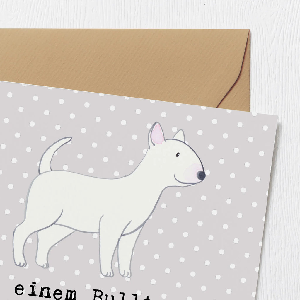 Deluxe Karte Bullterrier Begleiter Karte, Grußkarte, Klappkarte, Einladungskarte, Glückwunschkarte, Hochzeitskarte, Geburtstagskarte, Hochwertige Grußkarte, Hochwertige Klappkarte, Hund, Hunderasse, Rassehund, Hundebesitzer, Geschenk, Tierfreund, Schenken, Welpe