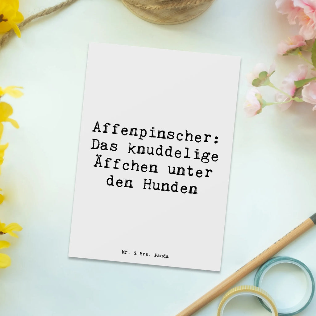 Postkarte Spruch Affenpinscher Äffchen Postkarte, Karte, Geschenkkarte, Grußkarte, Einladung, Ansichtskarte, Geburtstagskarte, Einladungskarte, Dankeskarte, Ansichtskarten, Einladung Geburtstag, Einladungskarten Geburtstag, Hund, Hunderasse, Rassehund, Hundebesitzer, Geschenk, Tierfreund, Schenken, Welpe