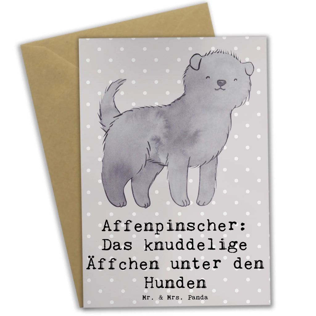 Grußkarte Affenpinscher Äffchen Grußkarte, Klappkarte, Einladungskarte, Glückwunschkarte, Hochzeitskarte, Geburtstagskarte, Karte, Ansichtskarten, Hund, Hunderasse, Rassehund, Hundebesitzer, Geschenk, Tierfreund, Schenken, Welpe