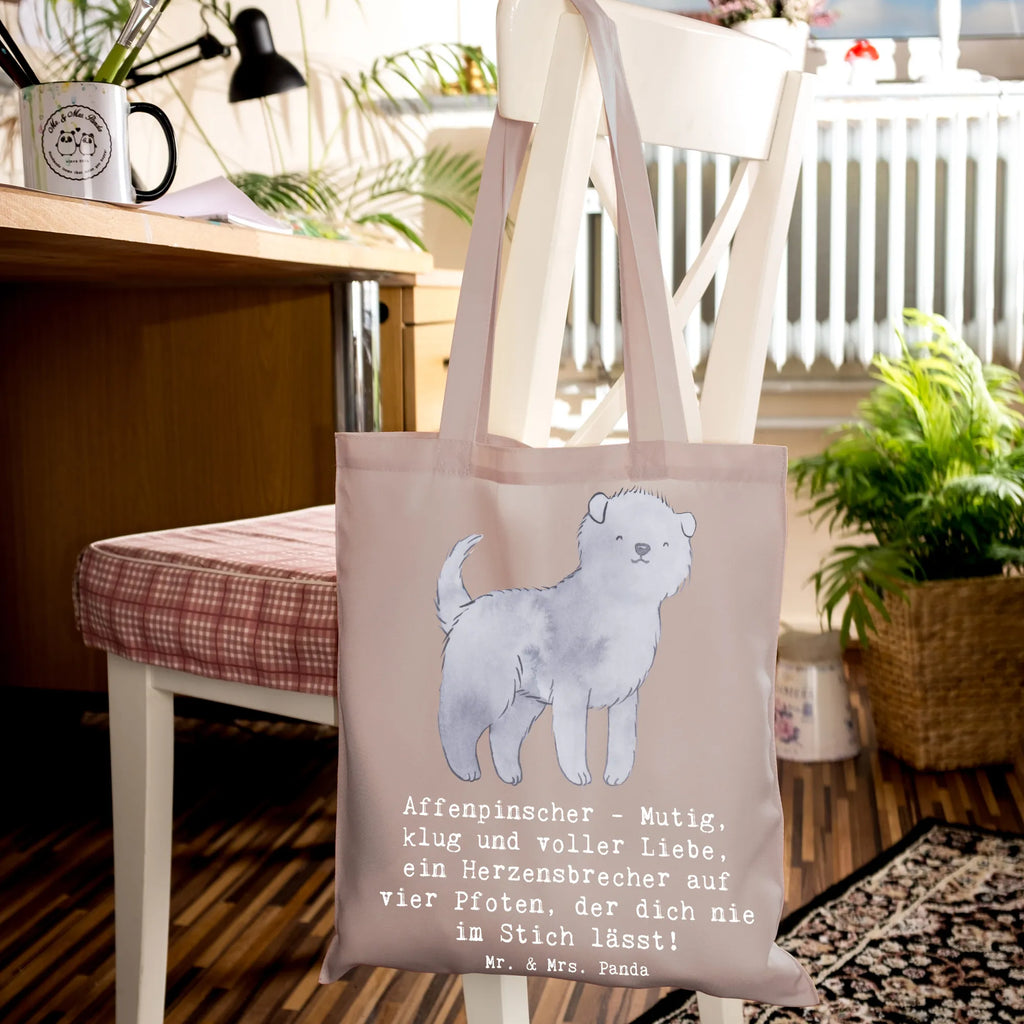 Tragetasche Affenpinscher Liebe Beuteltasche, Beutel, Einkaufstasche, Jutebeutel, Stoffbeutel, Tasche, Shopper, Umhängetasche, Strandtasche, Schultertasche, Stofftasche, Tragetasche, Badetasche, Jutetasche, Einkaufstüte, Laptoptasche, Hund, Hunderasse, Rassehund, Hundebesitzer, Geschenk, Tierfreund, Schenken, Welpe