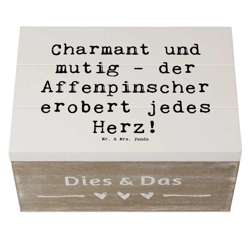 Holzkiste Spruch Affenpinscher Charmeur Holzkiste, Kiste, Schatzkiste, Truhe, Schatulle, XXL, Erinnerungsbox, Erinnerungskiste, Dekokiste, Aufbewahrungsbox, Geschenkbox, Geschenkdose, Hund, Hunderasse, Rassehund, Hundebesitzer, Geschenk, Tierfreund, Schenken, Welpe