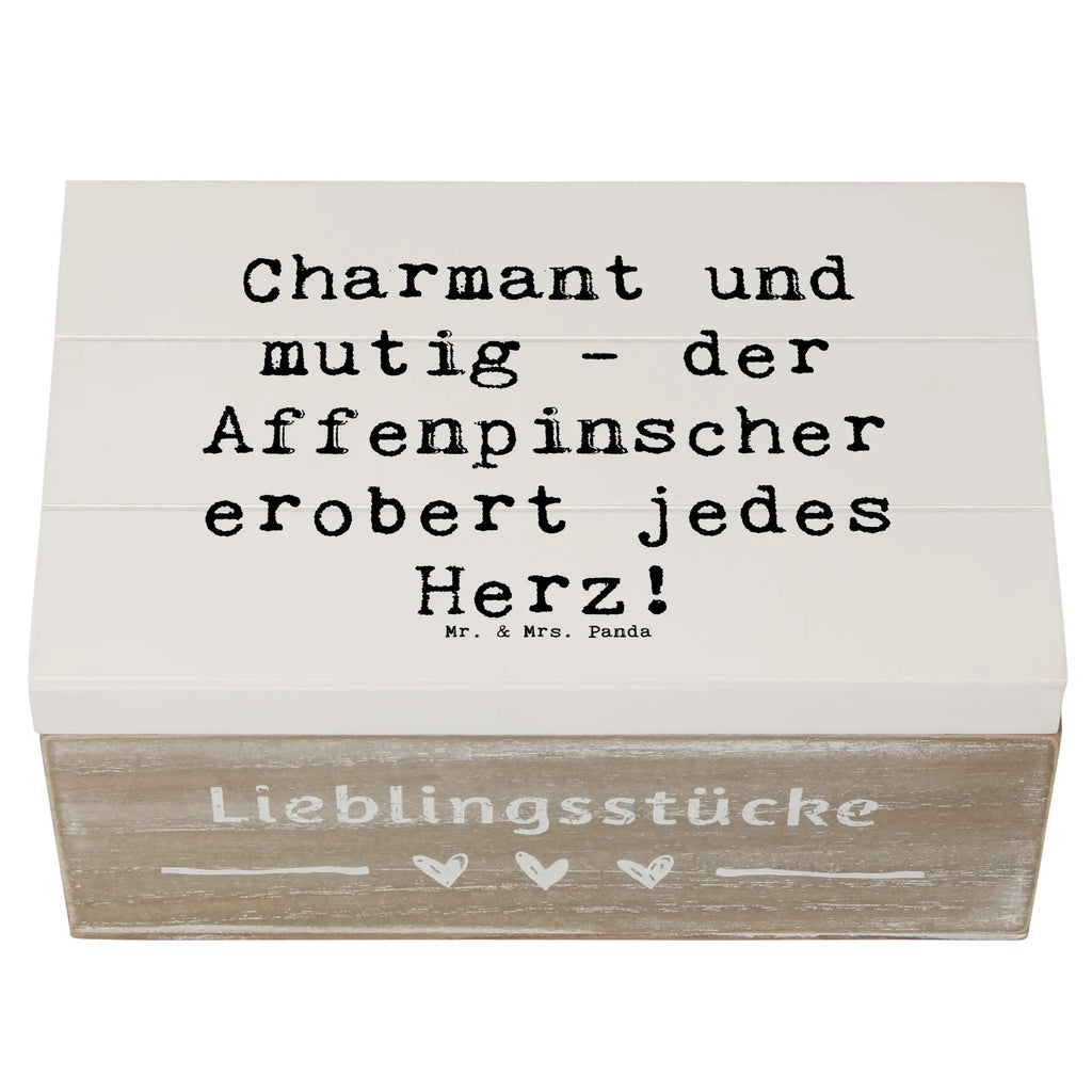 Holzkiste Spruch Affenpinscher Charmeur Holzkiste, Kiste, Schatzkiste, Truhe, Schatulle, XXL, Erinnerungsbox, Erinnerungskiste, Dekokiste, Aufbewahrungsbox, Geschenkbox, Geschenkdose, Hund, Hunderasse, Rassehund, Hundebesitzer, Geschenk, Tierfreund, Schenken, Welpe