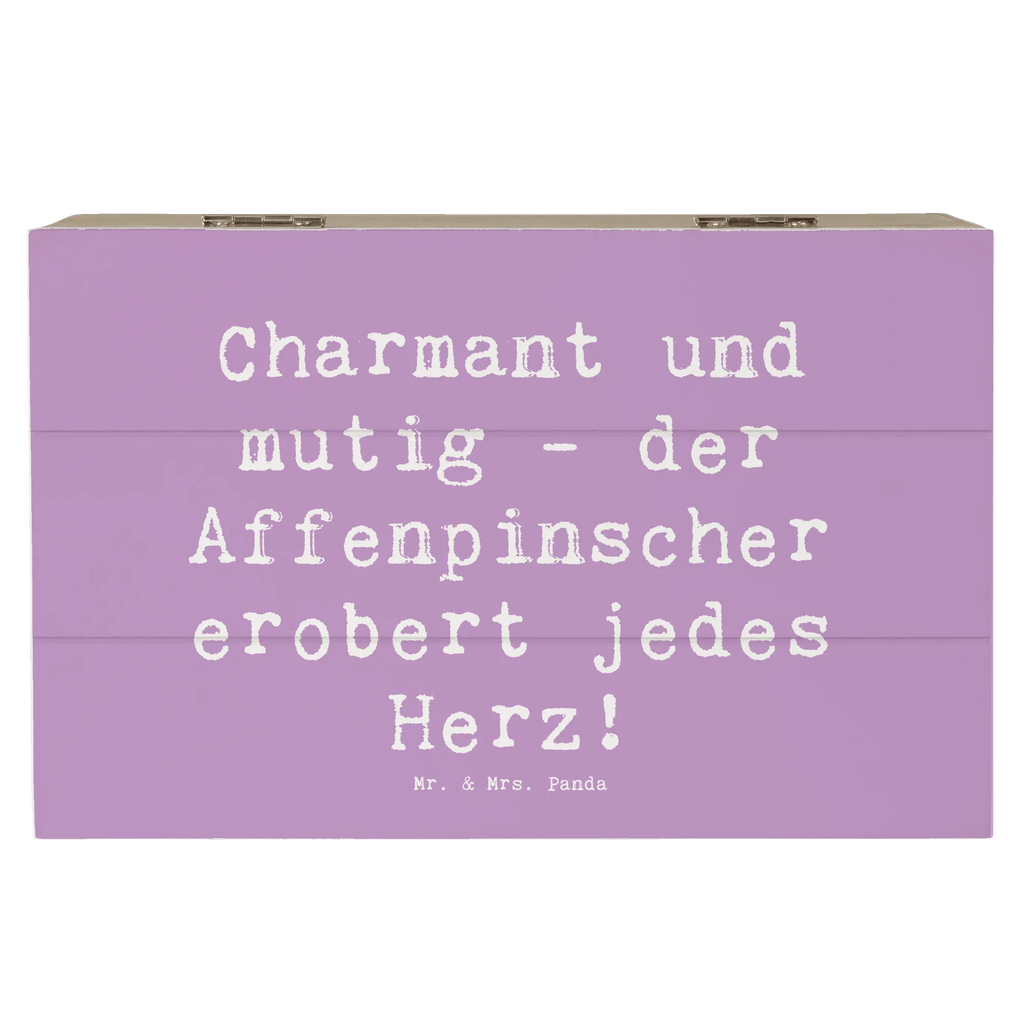 Holzkiste Spruch Affenpinscher Charmeur Holzkiste, Kiste, Schatzkiste, Truhe, Schatulle, XXL, Erinnerungsbox, Erinnerungskiste, Dekokiste, Aufbewahrungsbox, Geschenkbox, Geschenkdose, Hund, Hunderasse, Rassehund, Hundebesitzer, Geschenk, Tierfreund, Schenken, Welpe