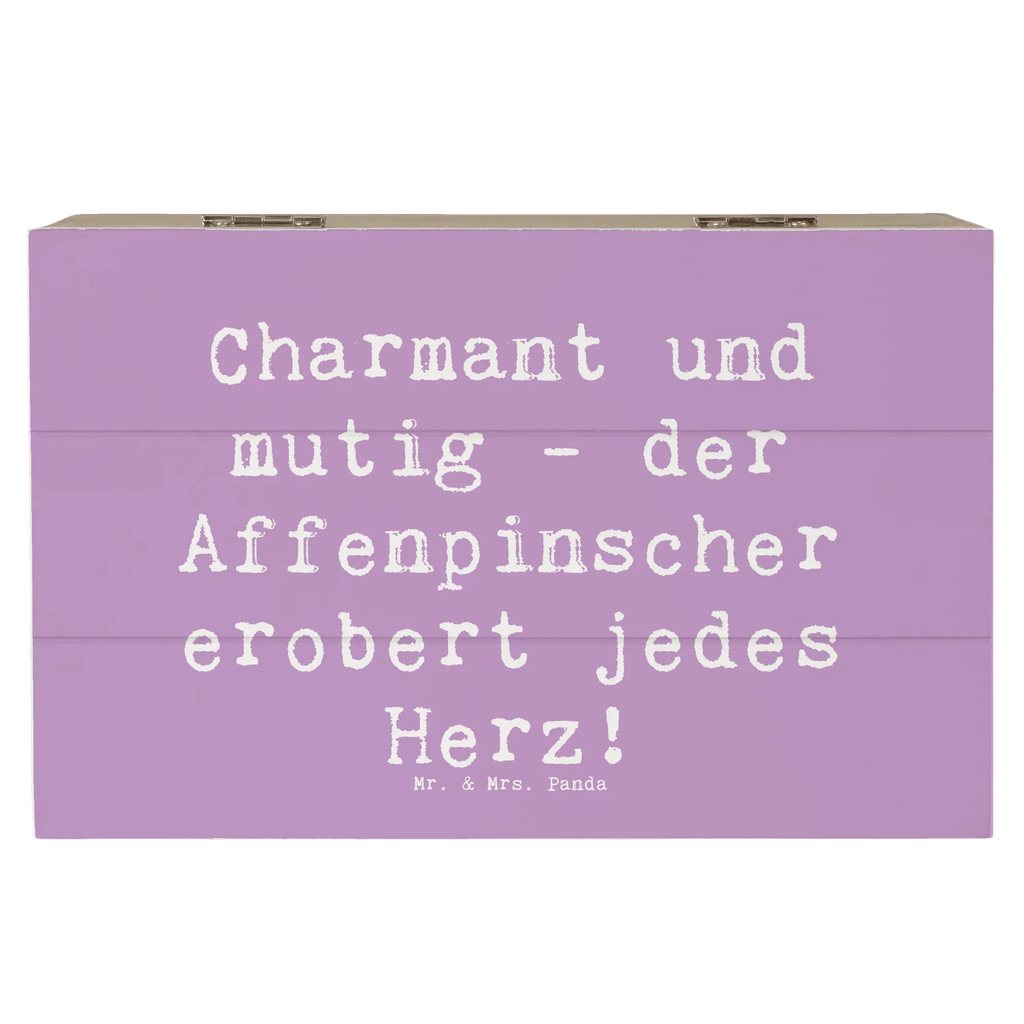 Holzkiste Spruch Affenpinscher Charmeur Holzkiste, Kiste, Schatzkiste, Truhe, Schatulle, XXL, Erinnerungsbox, Erinnerungskiste, Dekokiste, Aufbewahrungsbox, Geschenkbox, Geschenkdose, Hund, Hunderasse, Rassehund, Hundebesitzer, Geschenk, Tierfreund, Schenken, Welpe