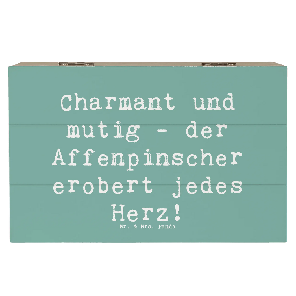 Holzkiste Spruch Affenpinscher Charmeur Holzkiste, Kiste, Schatzkiste, Truhe, Schatulle, XXL, Erinnerungsbox, Erinnerungskiste, Dekokiste, Aufbewahrungsbox, Geschenkbox, Geschenkdose, Hund, Hunderasse, Rassehund, Hundebesitzer, Geschenk, Tierfreund, Schenken, Welpe