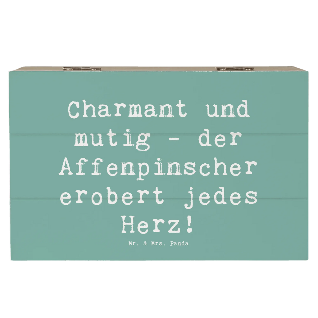 Holzkiste Spruch Affenpinscher Charmeur Holzkiste, Kiste, Schatzkiste, Truhe, Schatulle, XXL, Erinnerungsbox, Erinnerungskiste, Dekokiste, Aufbewahrungsbox, Geschenkbox, Geschenkdose, Hund, Hunderasse, Rassehund, Hundebesitzer, Geschenk, Tierfreund, Schenken, Welpe