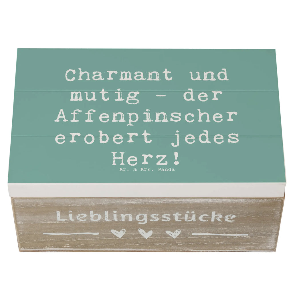 Holzkiste Spruch Affenpinscher Charmeur Holzkiste, Kiste, Schatzkiste, Truhe, Schatulle, XXL, Erinnerungsbox, Erinnerungskiste, Dekokiste, Aufbewahrungsbox, Geschenkbox, Geschenkdose, Hund, Hunderasse, Rassehund, Hundebesitzer, Geschenk, Tierfreund, Schenken, Welpe