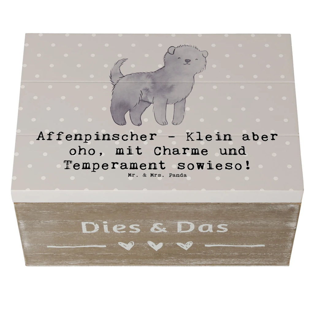 Holzkiste Affenpinscher Charme Holzkiste, Kiste, Schatzkiste, Truhe, Schatulle, XXL, Erinnerungsbox, Erinnerungskiste, Dekokiste, Aufbewahrungsbox, Geschenkbox, Geschenkdose, Hund, Hunderasse, Rassehund, Hundebesitzer, Geschenk, Tierfreund, Schenken, Welpe