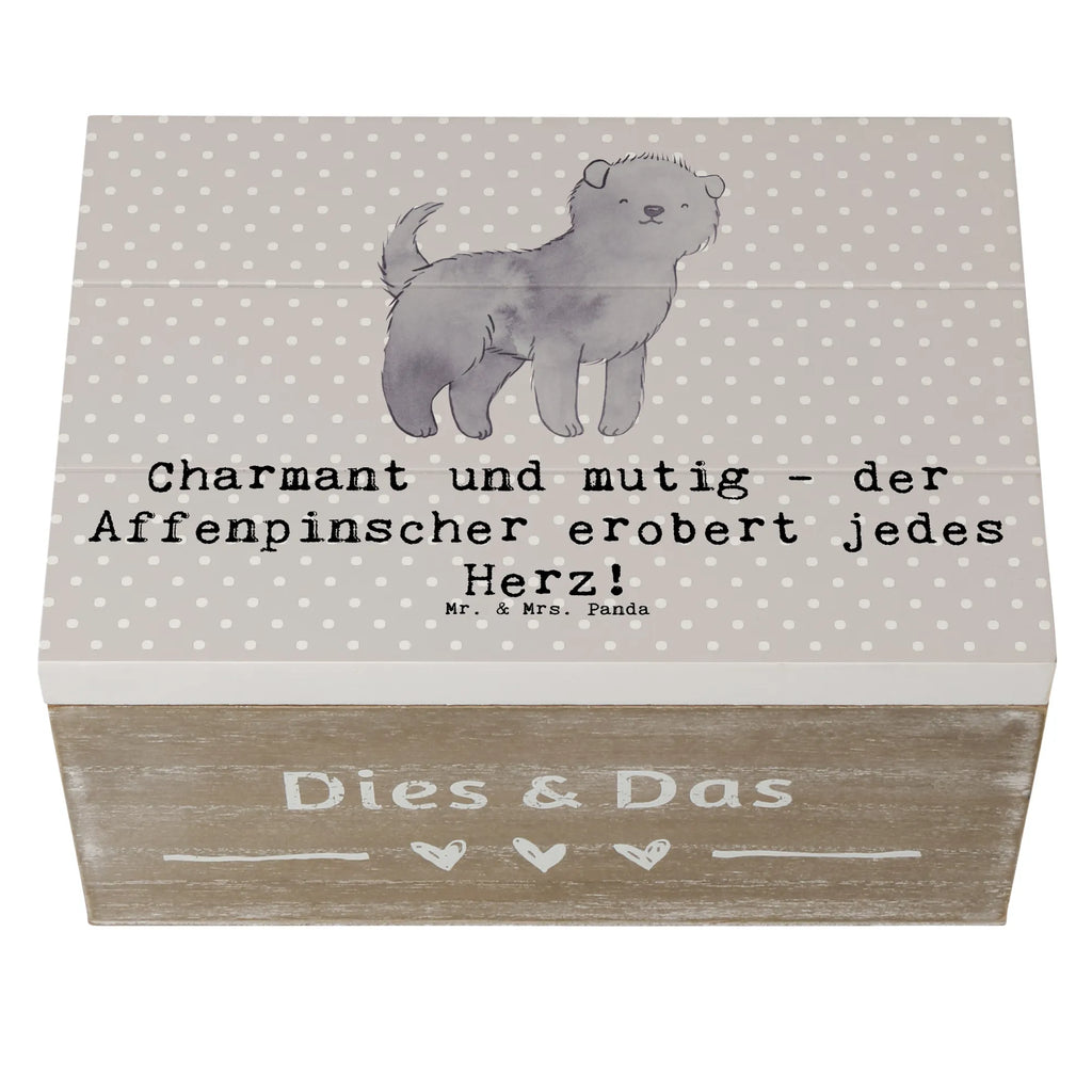 Holzkiste Affenpinscher Charmeur Holzkiste, Kiste, Schatzkiste, Truhe, Schatulle, XXL, Erinnerungsbox, Erinnerungskiste, Dekokiste, Aufbewahrungsbox, Geschenkbox, Geschenkdose, Hund, Hunderasse, Rassehund, Hundebesitzer, Geschenk, Tierfreund, Schenken, Welpe