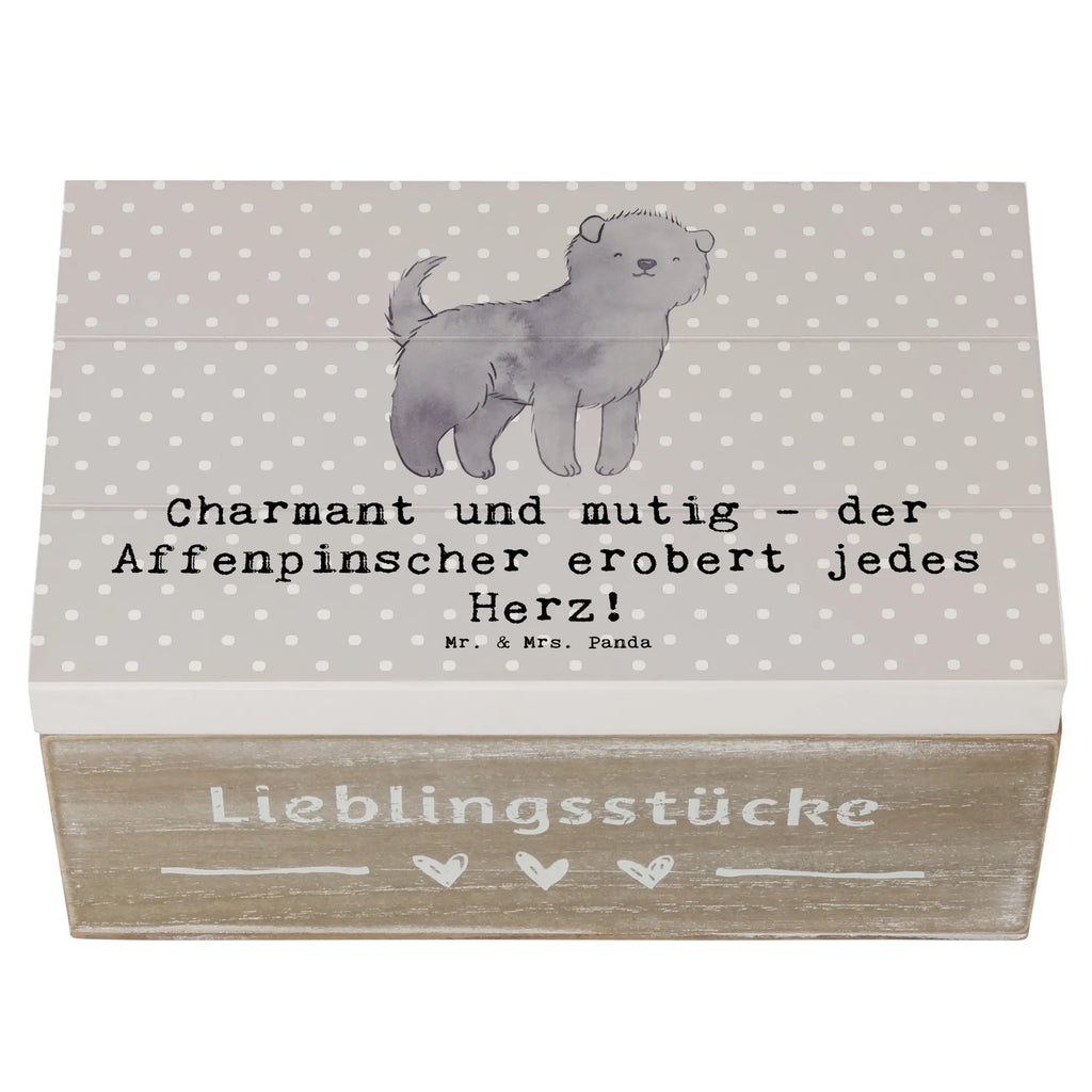 Holzkiste Affenpinscher Charmeur Holzkiste, Kiste, Schatzkiste, Truhe, Schatulle, XXL, Erinnerungsbox, Erinnerungskiste, Dekokiste, Aufbewahrungsbox, Geschenkbox, Geschenkdose, Hund, Hunderasse, Rassehund, Hundebesitzer, Geschenk, Tierfreund, Schenken, Welpe