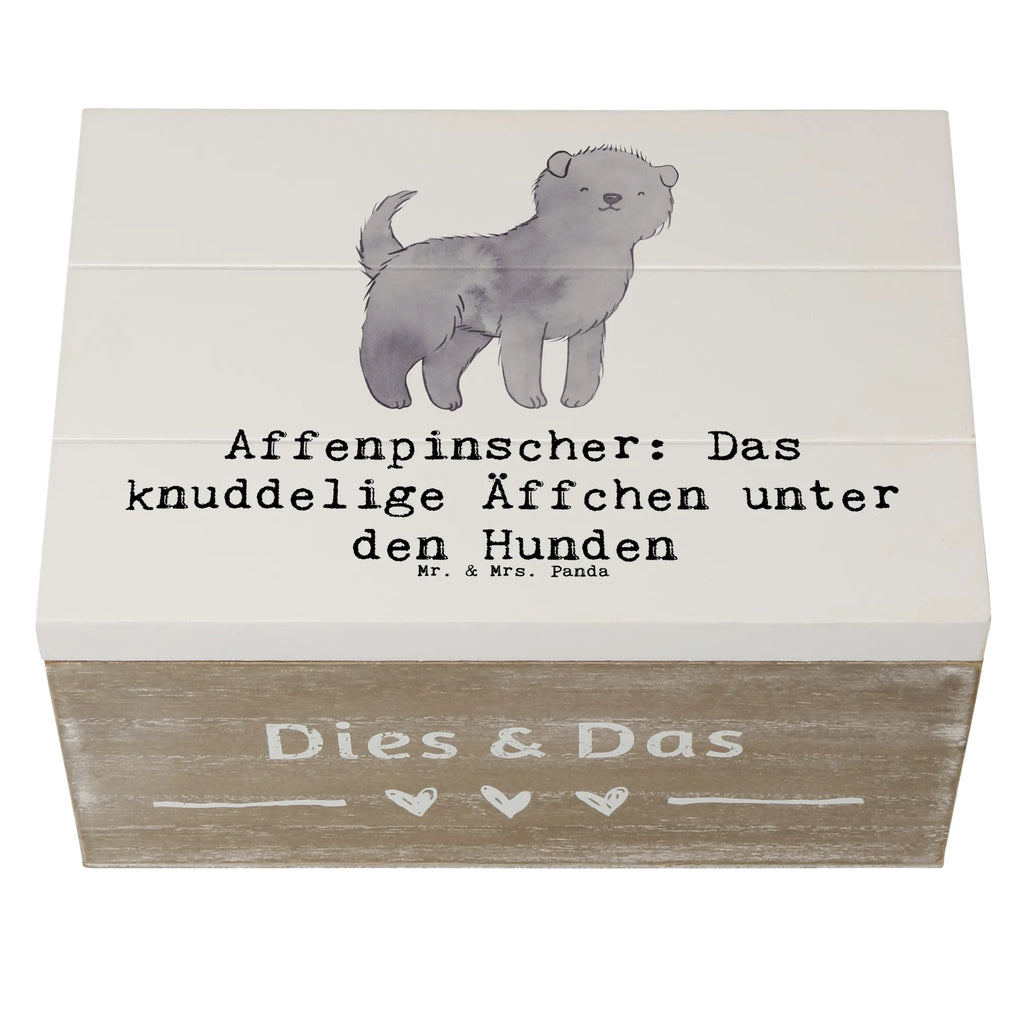 Holzkiste Affenpinscher Äffchen Holzkiste, Kiste, Schatzkiste, Truhe, Schatulle, XXL, Erinnerungsbox, Erinnerungskiste, Dekokiste, Aufbewahrungsbox, Geschenkbox, Geschenkdose, Hund, Hunderasse, Rassehund, Hundebesitzer, Geschenk, Tierfreund, Schenken, Welpe