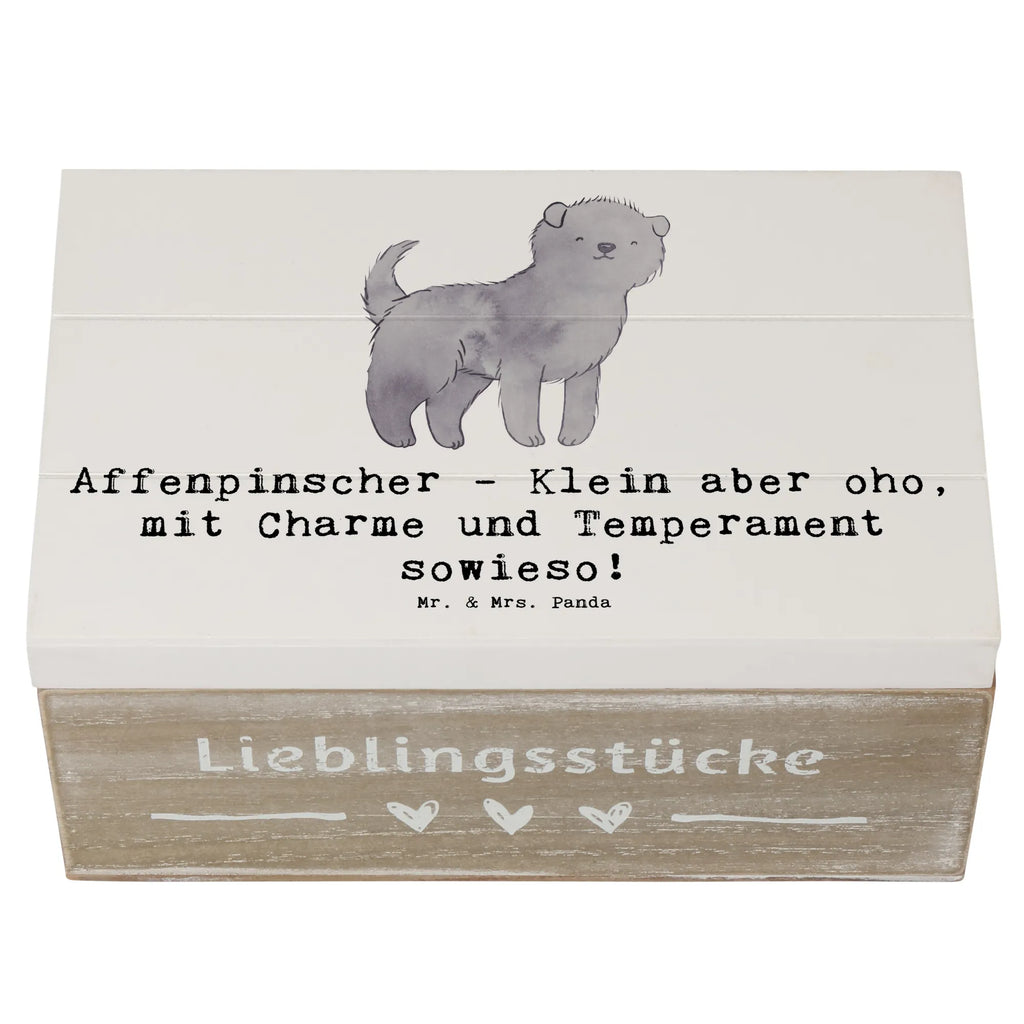 Holzkiste Affenpinscher Charme Holzkiste, Kiste, Schatzkiste, Truhe, Schatulle, XXL, Erinnerungsbox, Erinnerungskiste, Dekokiste, Aufbewahrungsbox, Geschenkbox, Geschenkdose, Hund, Hunderasse, Rassehund, Hundebesitzer, Geschenk, Tierfreund, Schenken, Welpe