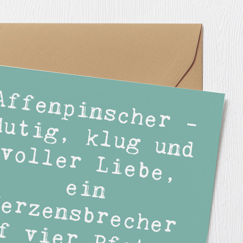 Deluxe Karte Spruch Affenpinscher Liebe Karte, Grußkarte, Klappkarte, Einladungskarte, Glückwunschkarte, Hochzeitskarte, Geburtstagskarte, Hochwertige Grußkarte, Hochwertige Klappkarte, Hund, Hunderasse, Rassehund, Hundebesitzer, Geschenk, Tierfreund, Schenken, Welpe