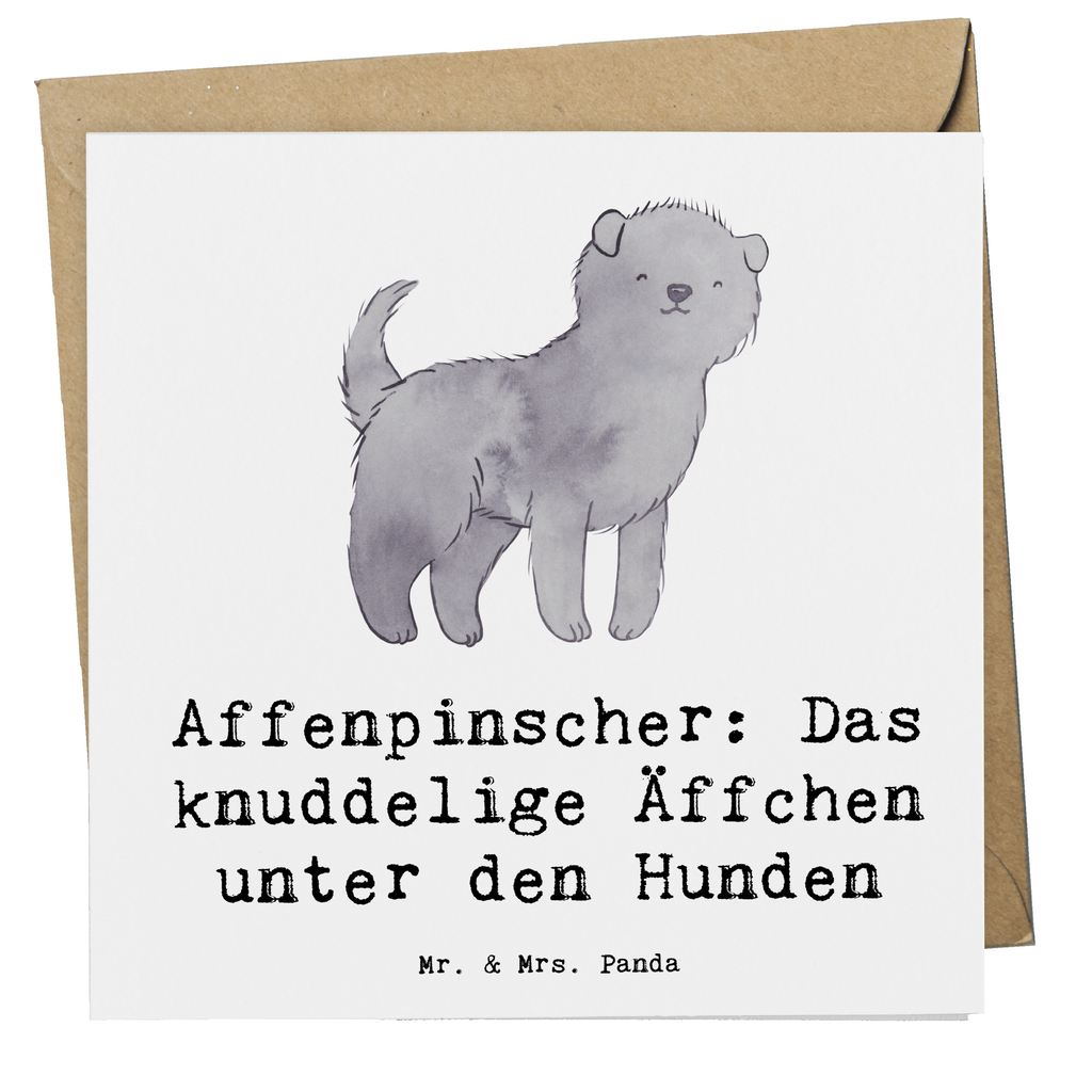 Deluxe Karte Affenpinscher Äffchen Karte, Grußkarte, Klappkarte, Einladungskarte, Glückwunschkarte, Hochzeitskarte, Geburtstagskarte, Hochwertige Grußkarte, Hochwertige Klappkarte, Hund, Hunderasse, Rassehund, Hundebesitzer, Geschenk, Tierfreund, Schenken, Welpe