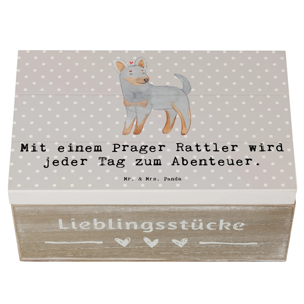 Holzkiste Prager Rattler Abenteuer Holzkiste, Kiste, Schatzkiste, Truhe, Schatulle, XXL, Erinnerungsbox, Erinnerungskiste, Dekokiste, Aufbewahrungsbox, Geschenkbox, Geschenkdose, Hund, Hunderasse, Rassehund, Hundebesitzer, Geschenk, Tierfreund, Schenken, Welpe