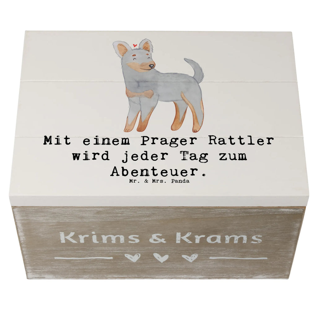 Holzkiste Prager Rattler Abenteuer Holzkiste, Kiste, Schatzkiste, Truhe, Schatulle, XXL, Erinnerungsbox, Erinnerungskiste, Dekokiste, Aufbewahrungsbox, Geschenkbox, Geschenkdose, Hund, Hunderasse, Rassehund, Hundebesitzer, Geschenk, Tierfreund, Schenken, Welpe