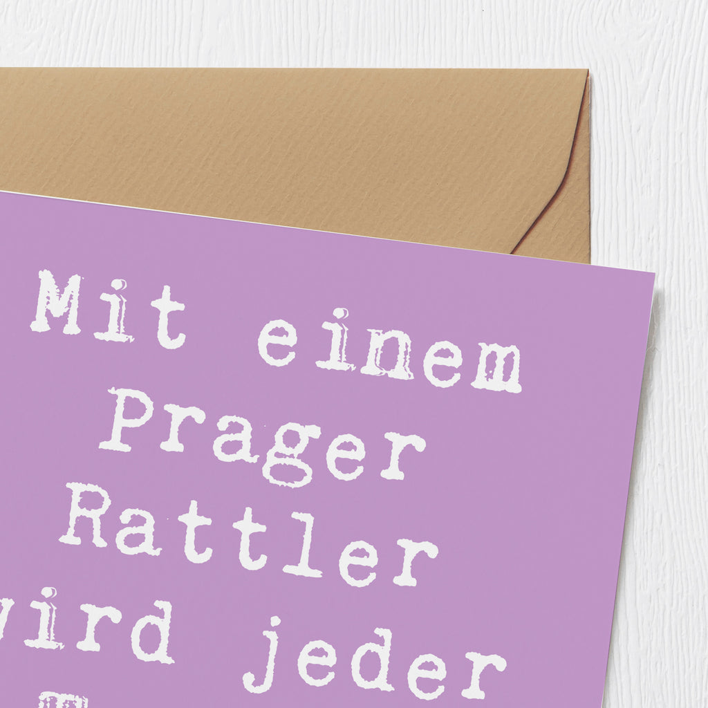 Deluxe Karte Spruch Prager Rattler Abenteuer Karte, Grußkarte, Klappkarte, Einladungskarte, Glückwunschkarte, Hochzeitskarte, Geburtstagskarte, Hochwertige Grußkarte, Hochwertige Klappkarte, Hund, Hunderasse, Rassehund, Hundebesitzer, Geschenk, Tierfreund, Schenken, Welpe