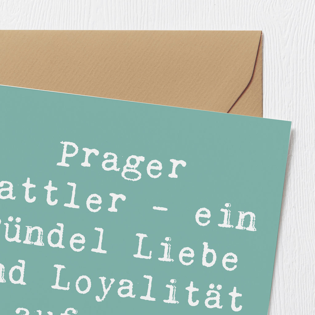 Deluxe Karte Spruch Prager Rattler Karte, Grußkarte, Klappkarte, Einladungskarte, Glückwunschkarte, Hochzeitskarte, Geburtstagskarte, Hochwertige Grußkarte, Hochwertige Klappkarte, Hund, Hunderasse, Rassehund, Hundebesitzer, Geschenk, Tierfreund, Schenken, Welpe