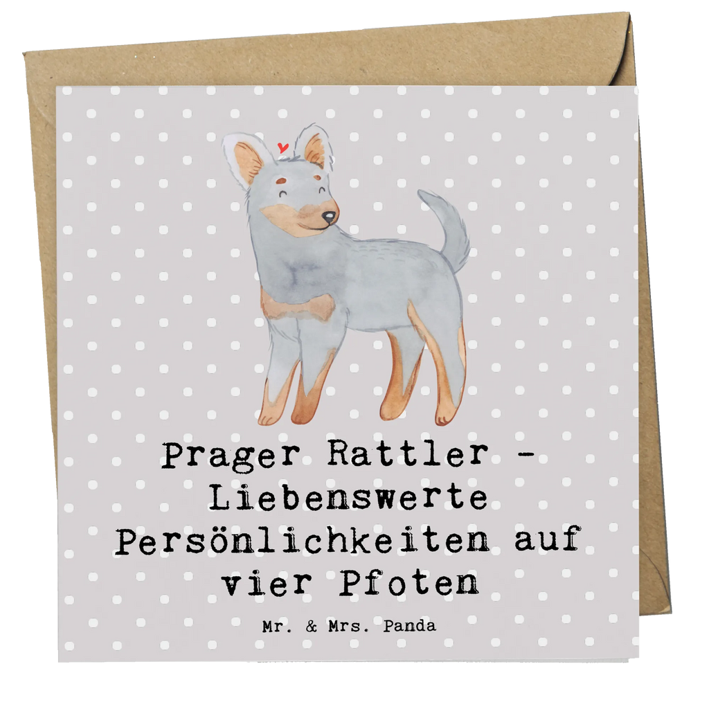 Deluxe Karte Prager Rattler Karte, Grußkarte, Klappkarte, Einladungskarte, Glückwunschkarte, Hochzeitskarte, Geburtstagskarte, Hochwertige Grußkarte, Hochwertige Klappkarte, Hund, Hunderasse, Rassehund, Hundebesitzer, Geschenk, Tierfreund, Schenken, Welpe