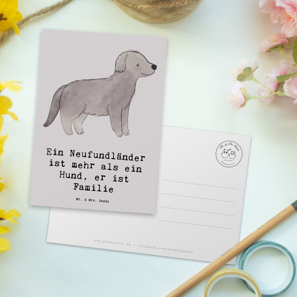 Postkarte Neufundländer Familie Postkarte, Karte, Geschenkkarte, Grußkarte, Einladung, Ansichtskarte, Geburtstagskarte, Einladungskarte, Dankeskarte, Ansichtskarten, Einladung Geburtstag, Einladungskarten Geburtstag, Hund, Hunderasse, Rassehund, Hundebesitzer, Geschenk, Tierfreund, Schenken, Welpe