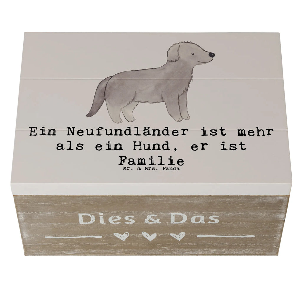 Holzkiste Neufundländer Familie Holzkiste, Kiste, Schatzkiste, Truhe, Schatulle, XXL, Erinnerungsbox, Erinnerungskiste, Dekokiste, Aufbewahrungsbox, Geschenkbox, Geschenkdose, Hund, Hunderasse, Rassehund, Hundebesitzer, Geschenk, Tierfreund, Schenken, Welpe