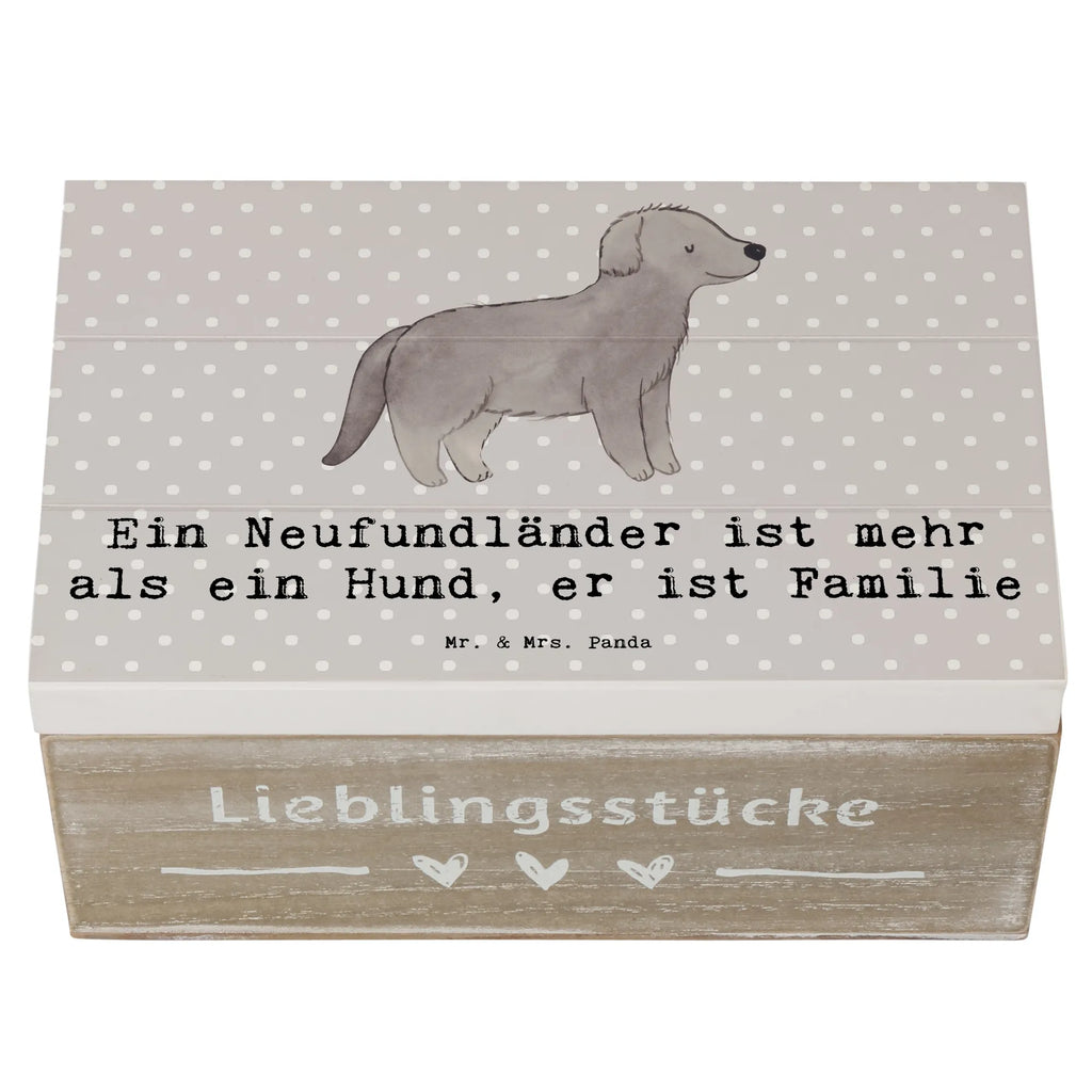 Holzkiste Neufundländer Familie Holzkiste, Kiste, Schatzkiste, Truhe, Schatulle, XXL, Erinnerungsbox, Erinnerungskiste, Dekokiste, Aufbewahrungsbox, Geschenkbox, Geschenkdose, Hund, Hunderasse, Rassehund, Hundebesitzer, Geschenk, Tierfreund, Schenken, Welpe