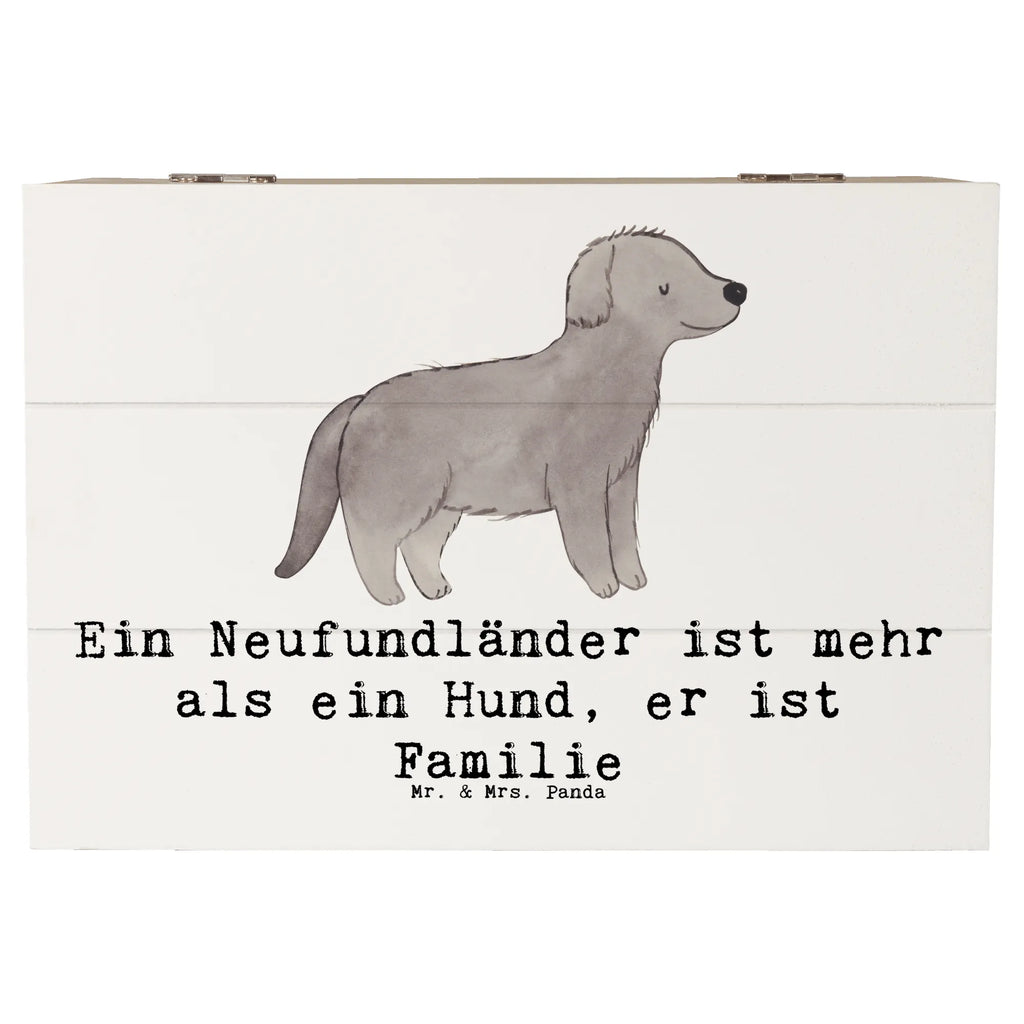 Holzkiste Neufundländer Familie Holzkiste, Kiste, Schatzkiste, Truhe, Schatulle, XXL, Erinnerungsbox, Erinnerungskiste, Dekokiste, Aufbewahrungsbox, Geschenkbox, Geschenkdose, Hund, Hunderasse, Rassehund, Hundebesitzer, Geschenk, Tierfreund, Schenken, Welpe