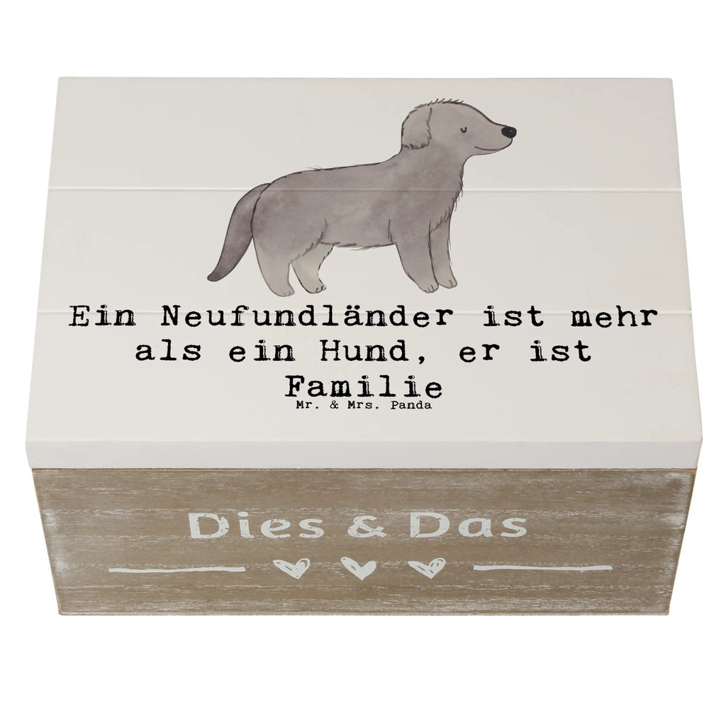 Holzkiste Neufundländer Familie Holzkiste, Kiste, Schatzkiste, Truhe, Schatulle, XXL, Erinnerungsbox, Erinnerungskiste, Dekokiste, Aufbewahrungsbox, Geschenkbox, Geschenkdose, Hund, Hunderasse, Rassehund, Hundebesitzer, Geschenk, Tierfreund, Schenken, Welpe