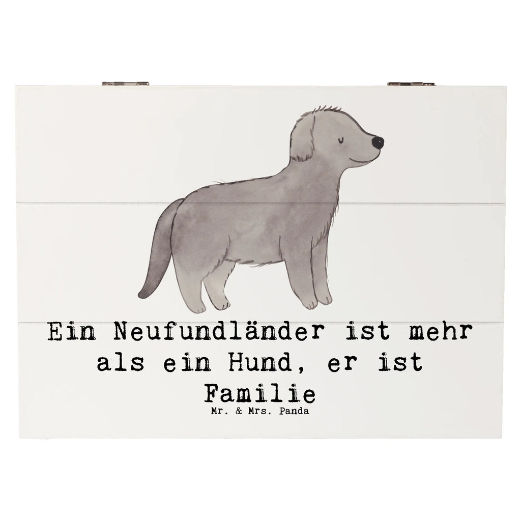 Holzkiste Neufundländer Familie Holzkiste, Kiste, Schatzkiste, Truhe, Schatulle, XXL, Erinnerungsbox, Erinnerungskiste, Dekokiste, Aufbewahrungsbox, Geschenkbox, Geschenkdose, Hund, Hunderasse, Rassehund, Hundebesitzer, Geschenk, Tierfreund, Schenken, Welpe