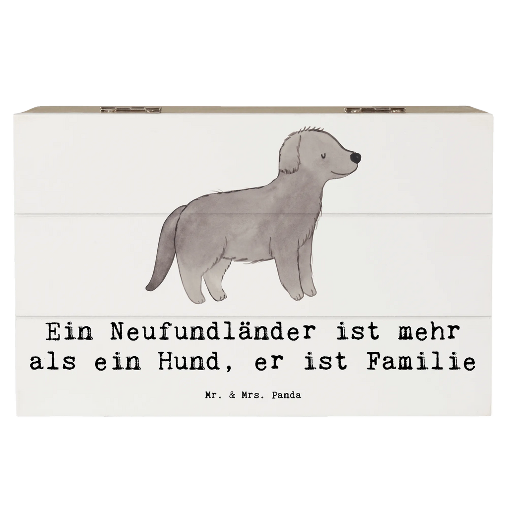 Holzkiste Neufundländer Familie Holzkiste, Kiste, Schatzkiste, Truhe, Schatulle, XXL, Erinnerungsbox, Erinnerungskiste, Dekokiste, Aufbewahrungsbox, Geschenkbox, Geschenkdose, Hund, Hunderasse, Rassehund, Hundebesitzer, Geschenk, Tierfreund, Schenken, Welpe