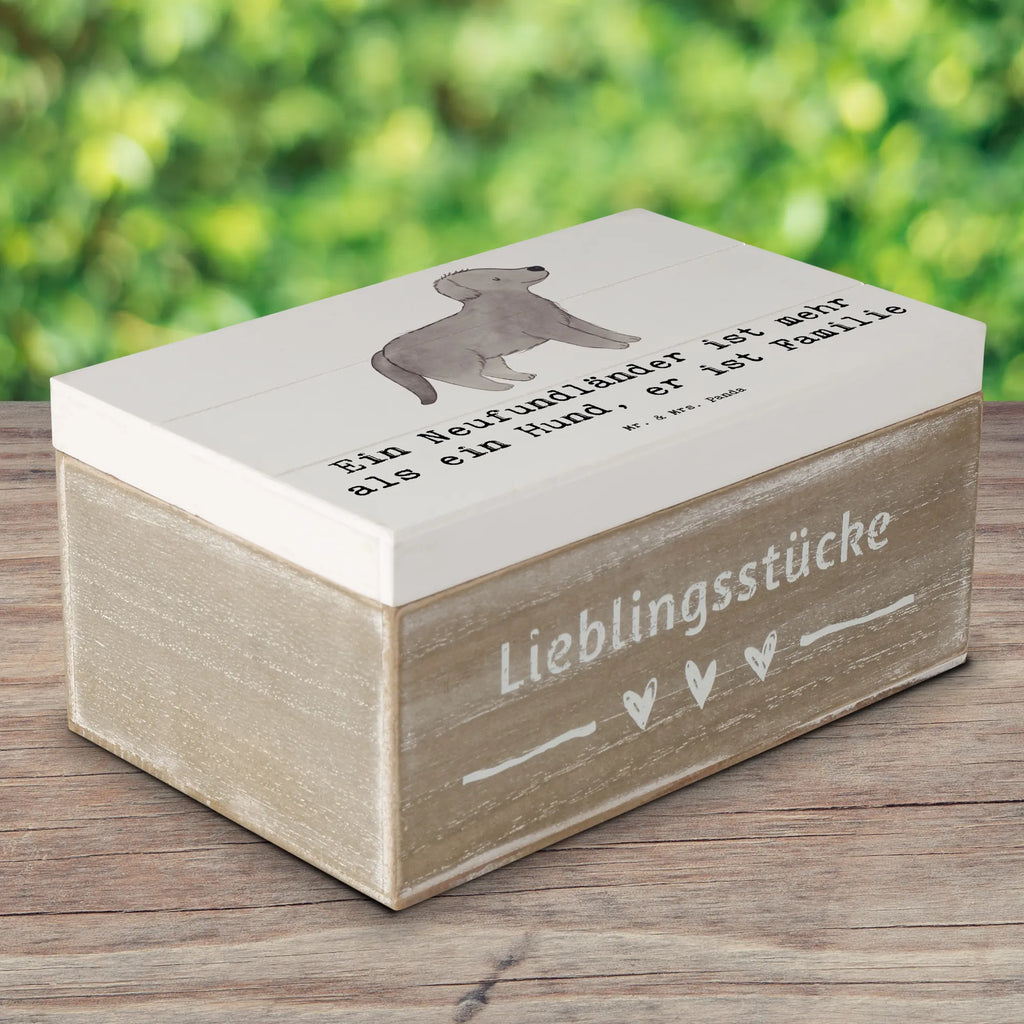 Holzkiste Neufundländer Familie Holzkiste, Kiste, Schatzkiste, Truhe, Schatulle, XXL, Erinnerungsbox, Erinnerungskiste, Dekokiste, Aufbewahrungsbox, Geschenkbox, Geschenkdose, Hund, Hunderasse, Rassehund, Hundebesitzer, Geschenk, Tierfreund, Schenken, Welpe