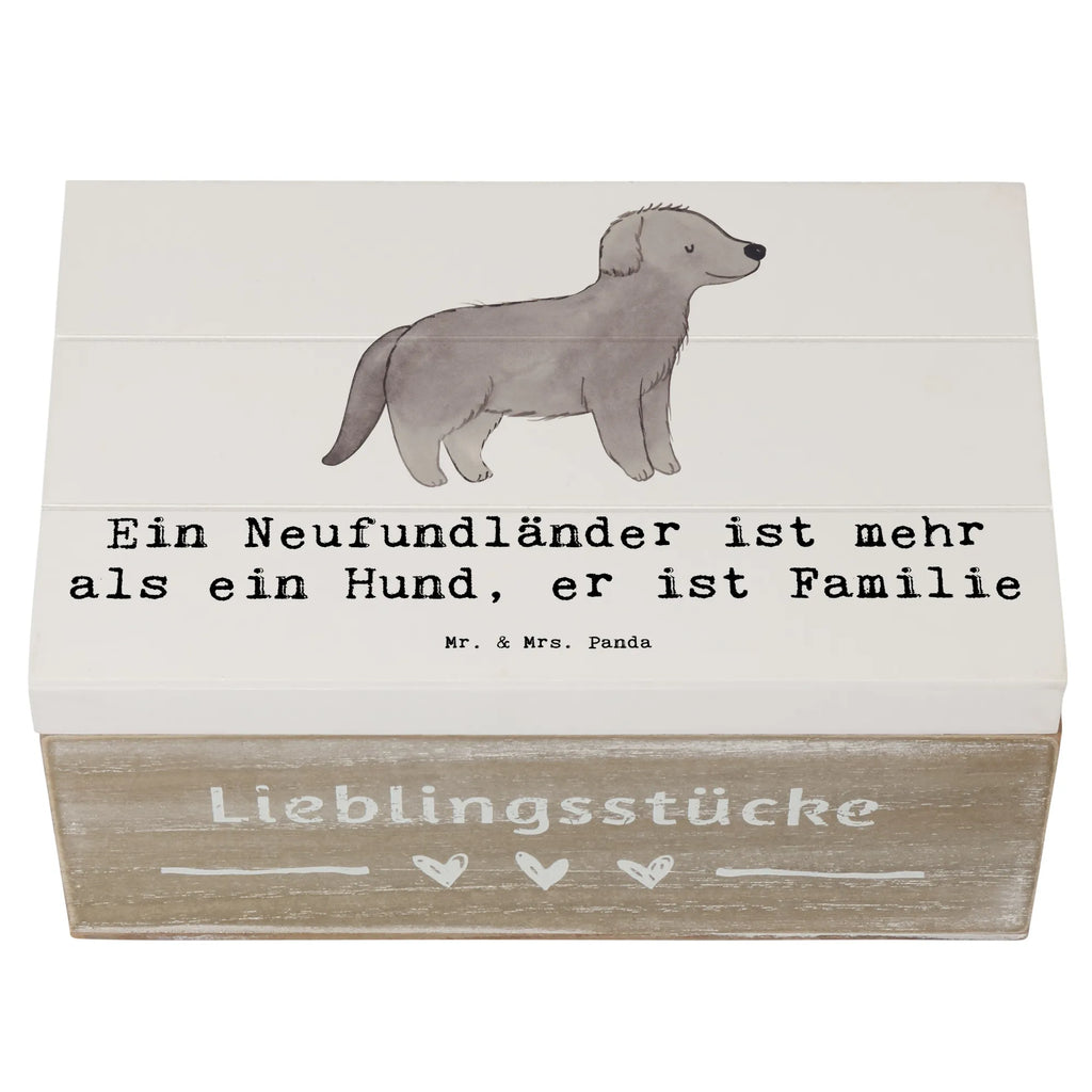 Holzkiste Neufundländer Familie Holzkiste, Kiste, Schatzkiste, Truhe, Schatulle, XXL, Erinnerungsbox, Erinnerungskiste, Dekokiste, Aufbewahrungsbox, Geschenkbox, Geschenkdose, Hund, Hunderasse, Rassehund, Hundebesitzer, Geschenk, Tierfreund, Schenken, Welpe