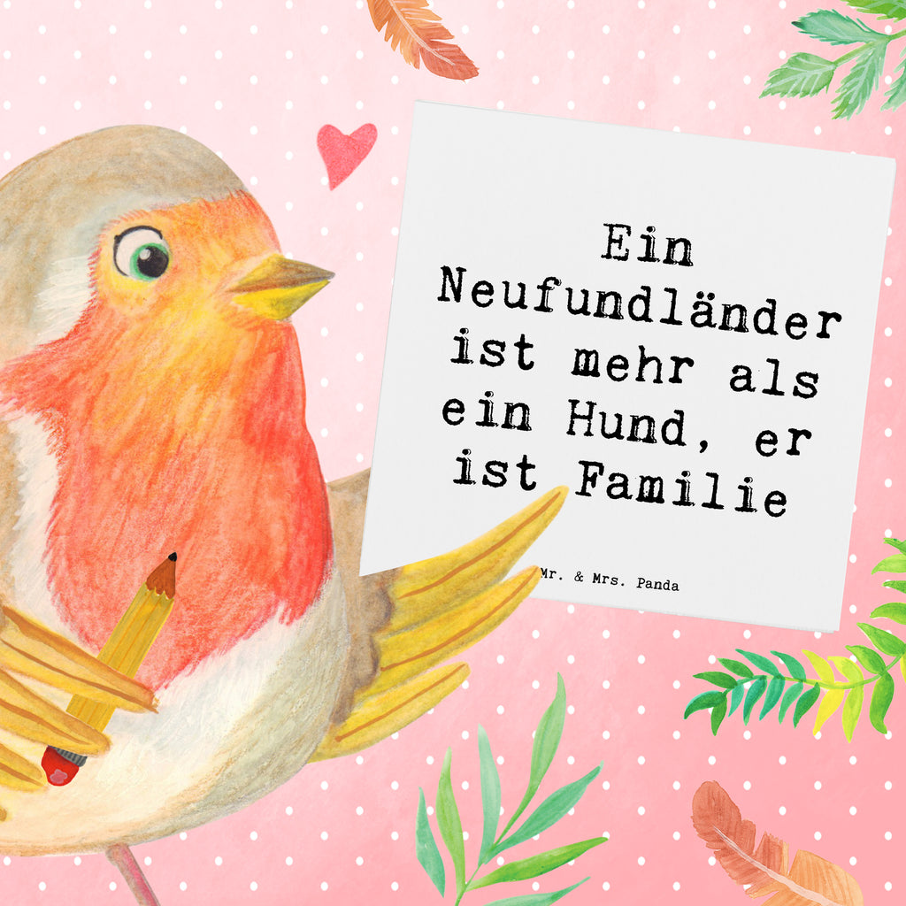 Deluxe Karte Spruch Neufundländer Familie Karte, Grußkarte, Klappkarte, Einladungskarte, Glückwunschkarte, Hochzeitskarte, Geburtstagskarte, Hochwertige Grußkarte, Hochwertige Klappkarte, Hund, Hunderasse, Rassehund, Hundebesitzer, Geschenk, Tierfreund, Schenken, Welpe