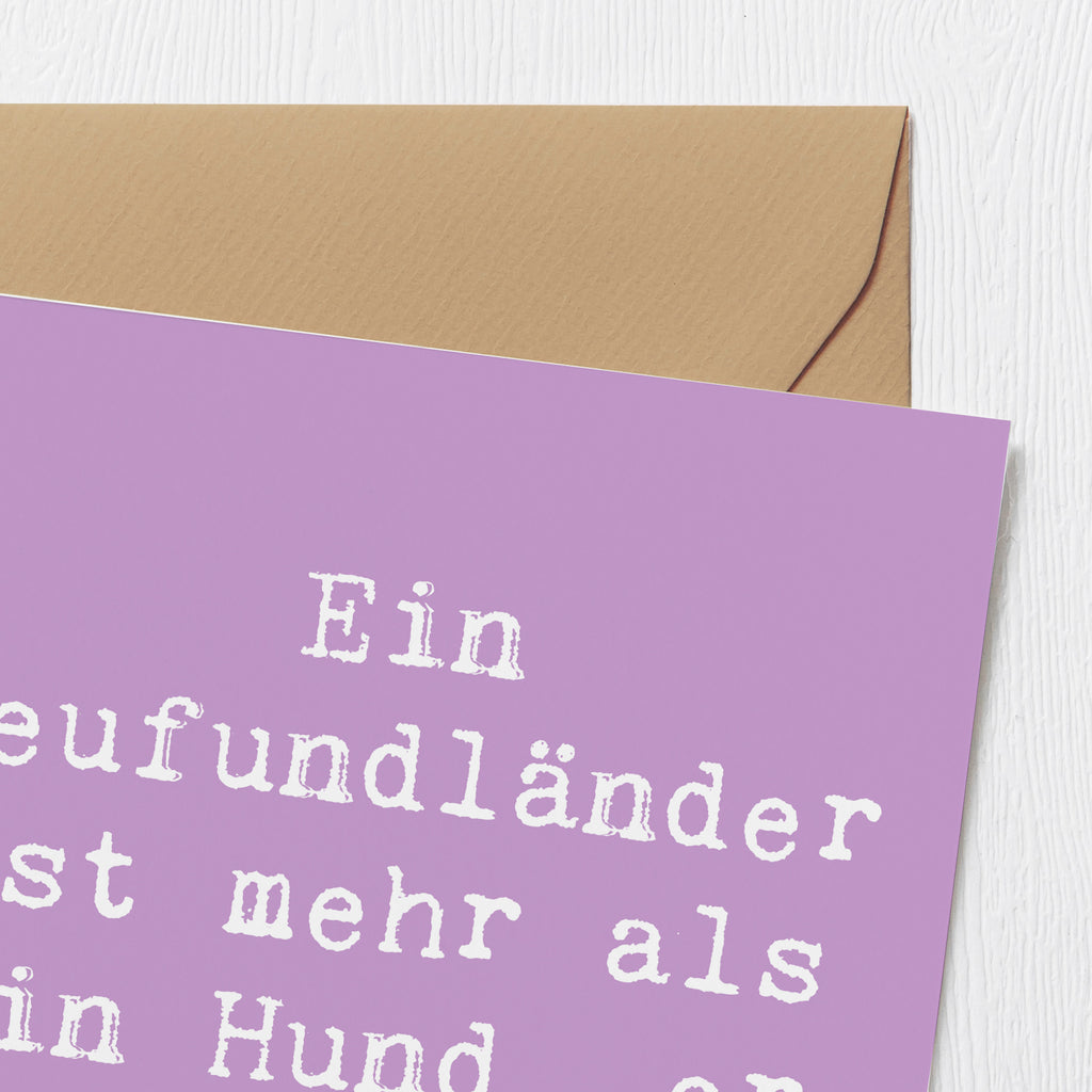 Deluxe Karte Spruch Neufundländer Familie Karte, Grußkarte, Klappkarte, Einladungskarte, Glückwunschkarte, Hochzeitskarte, Geburtstagskarte, Hochwertige Grußkarte, Hochwertige Klappkarte, Hund, Hunderasse, Rassehund, Hundebesitzer, Geschenk, Tierfreund, Schenken, Welpe