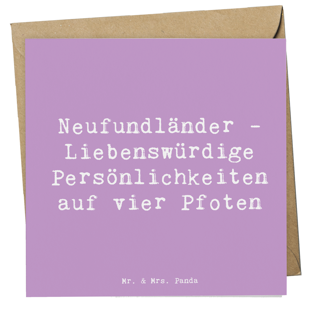 Deluxe Karte Spruch Neufundländer Persönlichkeiten Karte, Grußkarte, Klappkarte, Einladungskarte, Glückwunschkarte, Hochzeitskarte, Geburtstagskarte, Hochwertige Grußkarte, Hochwertige Klappkarte, Hund, Hunderasse, Rassehund, Hundebesitzer, Geschenk, Tierfreund, Schenken, Welpe