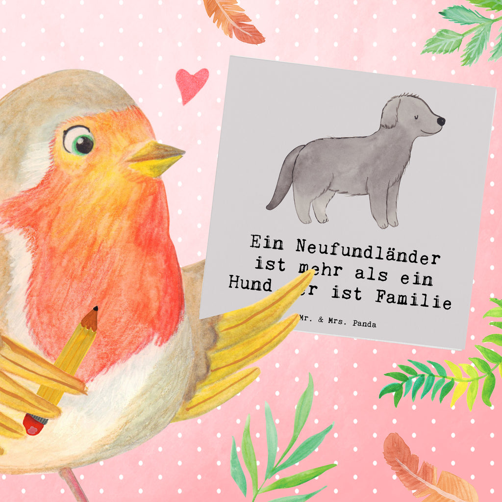 Deluxe Karte Neufundländer Familie Karte, Grußkarte, Klappkarte, Einladungskarte, Glückwunschkarte, Hochzeitskarte, Geburtstagskarte, Hochwertige Grußkarte, Hochwertige Klappkarte, Hund, Hunderasse, Rassehund, Hundebesitzer, Geschenk, Tierfreund, Schenken, Welpe