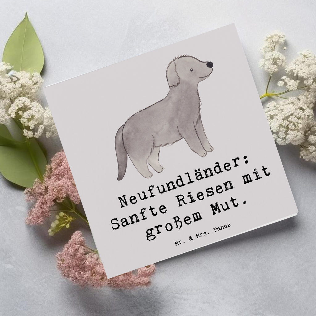 Deluxe Karte Neufundländer Liebe Karte, Grußkarte, Klappkarte, Einladungskarte, Glückwunschkarte, Hochzeitskarte, Geburtstagskarte, Hochwertige Grußkarte, Hochwertige Klappkarte, Hund, Hunderasse, Rassehund, Hundebesitzer, Geschenk, Tierfreund, Schenken, Welpe