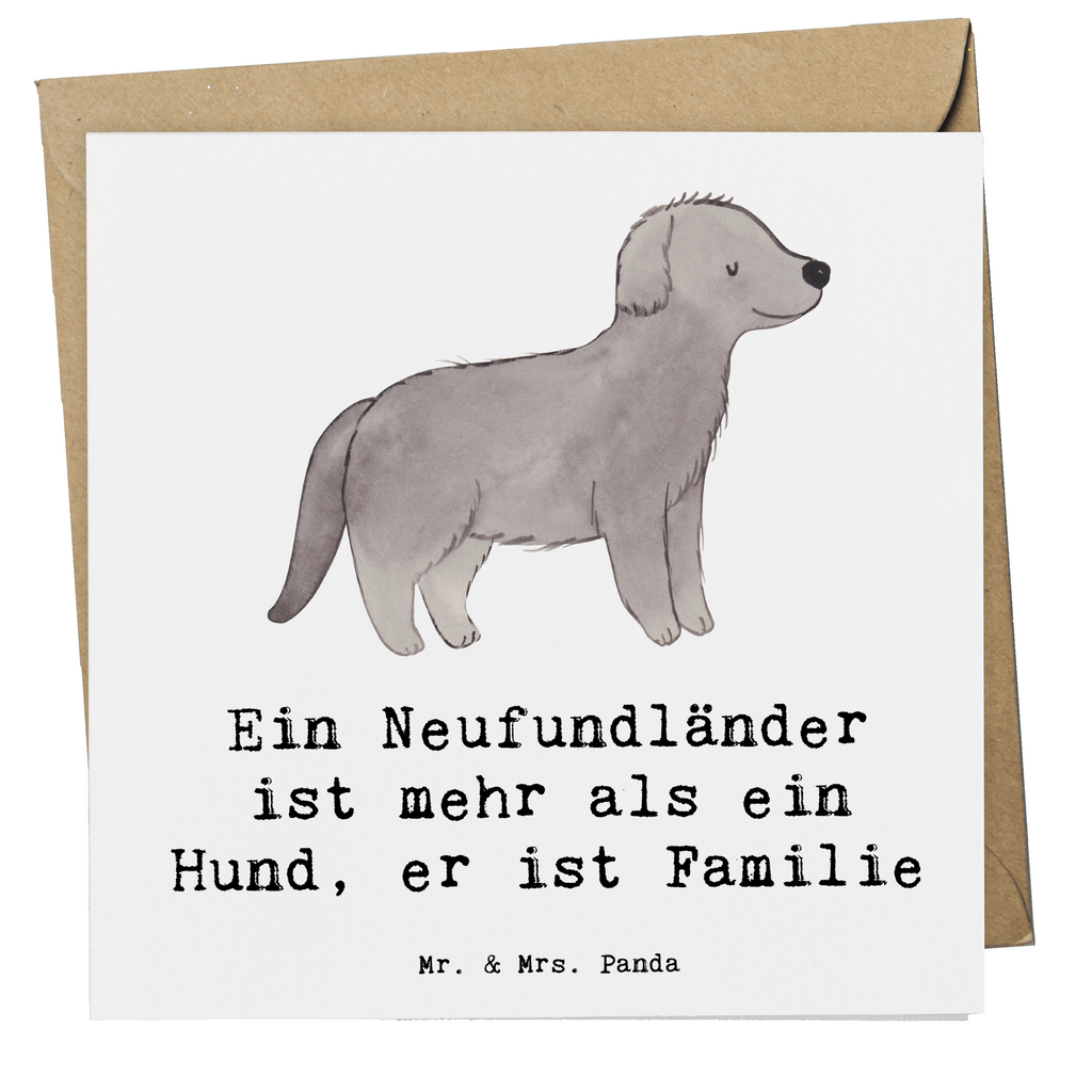 Deluxe Karte Neufundländer Familie Karte, Grußkarte, Klappkarte, Einladungskarte, Glückwunschkarte, Hochzeitskarte, Geburtstagskarte, Hochwertige Grußkarte, Hochwertige Klappkarte, Hund, Hunderasse, Rassehund, Hundebesitzer, Geschenk, Tierfreund, Schenken, Welpe