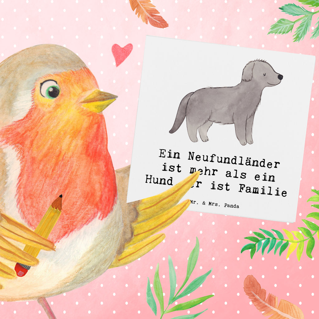 Deluxe Karte Neufundländer Familie Karte, Grußkarte, Klappkarte, Einladungskarte, Glückwunschkarte, Hochzeitskarte, Geburtstagskarte, Hochwertige Grußkarte, Hochwertige Klappkarte, Hund, Hunderasse, Rassehund, Hundebesitzer, Geschenk, Tierfreund, Schenken, Welpe