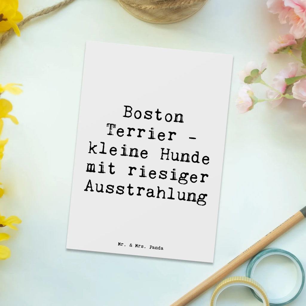 Postkarte Spruch Boston Terrier Postkarte, Karte, Geschenkkarte, Grußkarte, Einladung, Ansichtskarte, Geburtstagskarte, Einladungskarte, Dankeskarte, Ansichtskarten, Einladung Geburtstag, Einladungskarten Geburtstag, Hund, Hunderasse, Rassehund, Hundebesitzer, Geschenk, Tierfreund, Schenken, Welpe