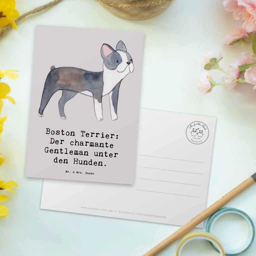 Postkarte Boston Terrier Gentleman Postkarte, Karte, Geschenkkarte, Grußkarte, Einladung, Ansichtskarte, Geburtstagskarte, Einladungskarte, Dankeskarte, Ansichtskarten, Einladung Geburtstag, Einladungskarten Geburtstag, Hund, Hunderasse, Rassehund, Hundebesitzer, Geschenk, Tierfreund, Schenken, Welpe