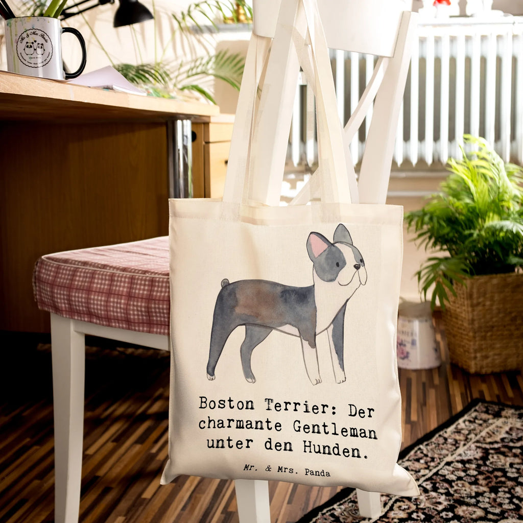 Tragetasche Boston Terrier Gentleman Beuteltasche, Beutel, Einkaufstasche, Jutebeutel, Stoffbeutel, Tasche, Shopper, Umhängetasche, Strandtasche, Schultertasche, Stofftasche, Tragetasche, Badetasche, Jutetasche, Einkaufstüte, Laptoptasche, Hund, Hunderasse, Rassehund, Hundebesitzer, Geschenk, Tierfreund, Schenken, Welpe