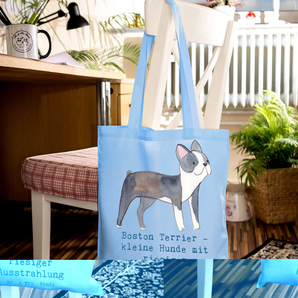 Tragetasche Boston Terrier Beuteltasche, Beutel, Einkaufstasche, Jutebeutel, Stoffbeutel, Tasche, Shopper, Umhängetasche, Strandtasche, Schultertasche, Stofftasche, Tragetasche, Badetasche, Jutetasche, Einkaufstüte, Laptoptasche, Hund, Hunderasse, Rassehund, Hundebesitzer, Geschenk, Tierfreund, Schenken, Welpe