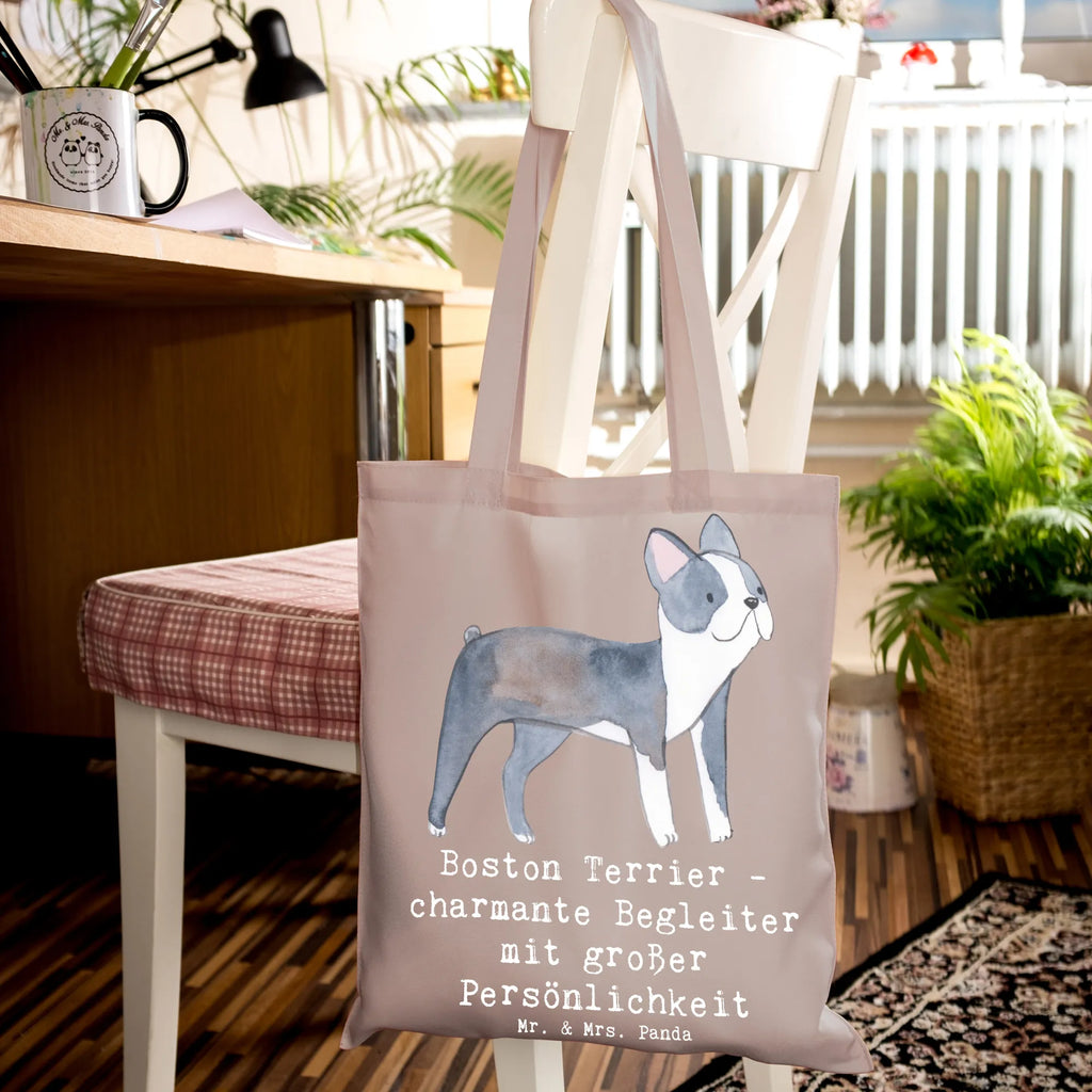 Tragetasche Boston Terrier Begleiter Beuteltasche, Beutel, Einkaufstasche, Jutebeutel, Stoffbeutel, Tasche, Shopper, Umhängetasche, Strandtasche, Schultertasche, Stofftasche, Tragetasche, Badetasche, Jutetasche, Einkaufstüte, Laptoptasche, Hund, Hunderasse, Rassehund, Hundebesitzer, Geschenk, Tierfreund, Schenken, Welpe